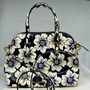 Kate Spade New York Reiley Floral Black White tote